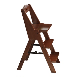 简约现代折叠梯凳子家用多功能厨房人字梯加厚便携吧台凳三步梯凳