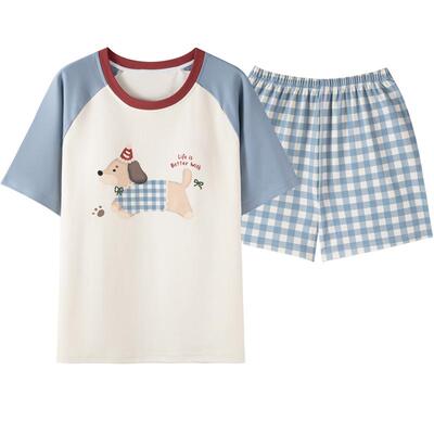 卡之恋新款睡衣女士纯棉短袖短裤