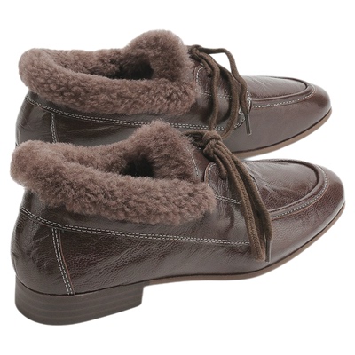millies妙丽女鞋加绒小皮鞋