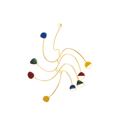 OOAK不规则抽象线条珐琅耳环/平