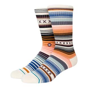 STANCE 条纹CURREN设计款556时尚情侣休闲中筒袜子秋冬男女棉袜