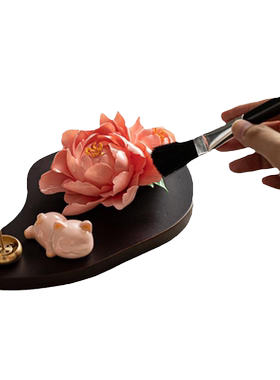 夫己纯手工陶瓷摆件人间烟火茶宠系列之猫猫可爱茶几摆件茶桌茶宠