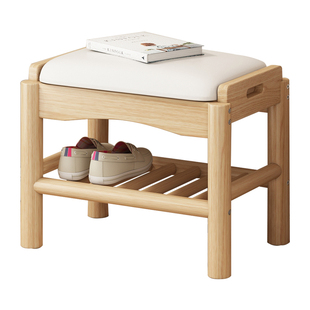 换鞋凳门口家用实木小户型玄关窄穿鞋凳鞋柜坐凳一体试衣间凳子