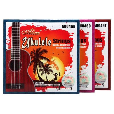 ALICE爱丽丝21/23/26寸尤克里里弦ukulele乌克丽丽透明音乐会琴弦