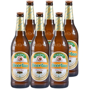640ML*6瓶装老挝进口Beerlao黄啤酒原装生态精酿啤酒小麦整箱