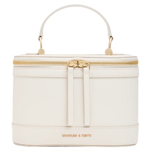 CHARLES&KEITH26春新品CK2-80701625手提斜挎盒子包化妆包珠宝包