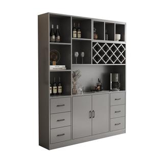 实木酒柜客厅靠墙一体隔断柜家用厨房储物柜收纳柜轻奢红酒展示柜