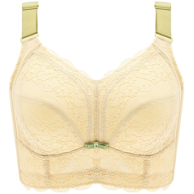 月色大胸显小大码内衣聚拢防下垂