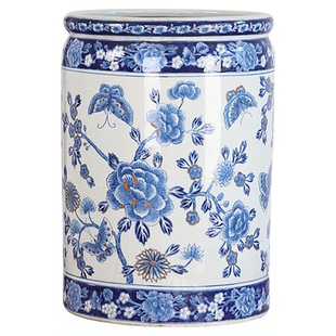 欧式复古陶瓷粉彩手绘花瓶民宿酒店样板间桌面摆件玄关博古架装饰