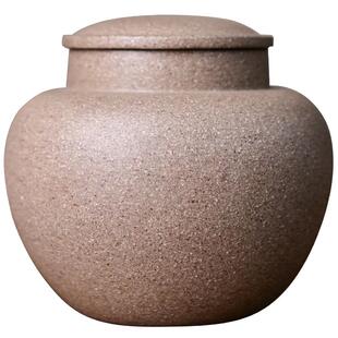 宏中 宜兴紫砂茶叶罐 小号醒茶罐原矿无添加老青段精品手工存茶罐