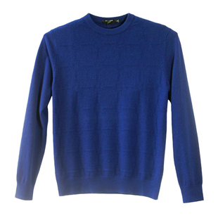 LEONARDO利奥纳多46-52码男士秋冬季圆领套头保暖羊绒羊毛衫3275