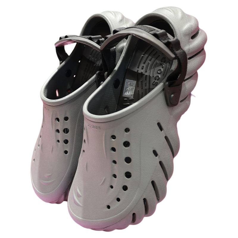crocs洞洞鞋波波反光凉鞋