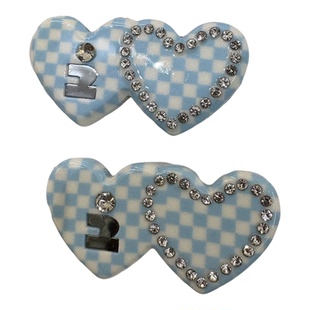 赵露思同款闪钻爱心醋酸发夹高级感许我耀眼许研碎发鸭嘴夹刘海夹