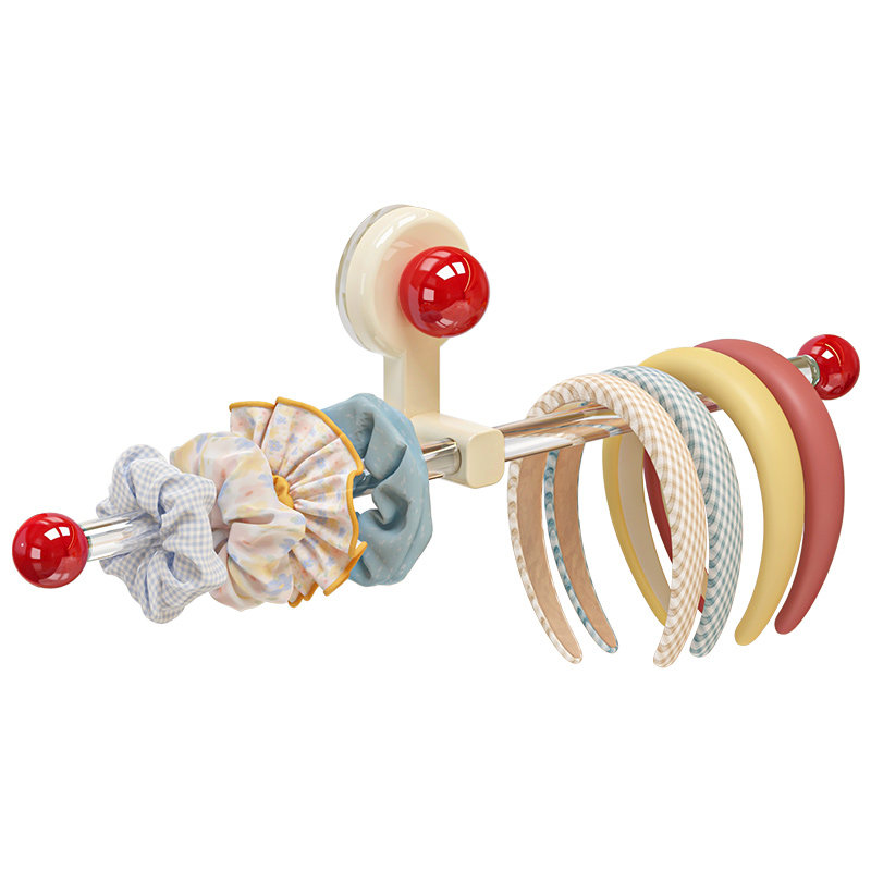 吸盘发箍收纳神器卫生间壁挂上墙头绳发夹挂架免打孔皮筋发圈挂钩