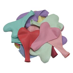 心形马卡龙气球装饰布置汽球儿童生日场景托杆混桃心爱心彩色拱门