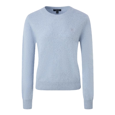 【浣熊绒+羊毛】PRICH简约圆领套头针织衫冬季新款保暖上衣女