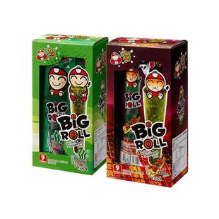 泰国进口小零食老板仔海苔卷4盒儿童原味烤脆紫菜即食香辣鱿鱼味