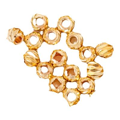 14k包金横切花珠保色diy饰品配件
