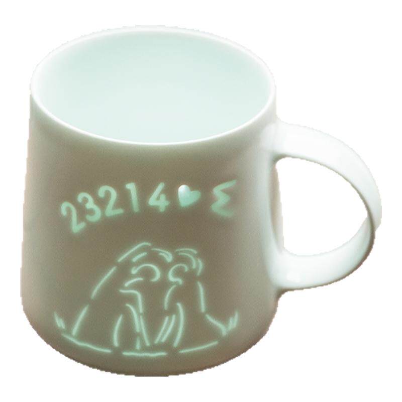 私人定制马克杯diy情侣杯子礼品杯订制玲珑文字图案LOGO广告杯