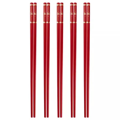 红塑料筷子纯色款|超3000次加购