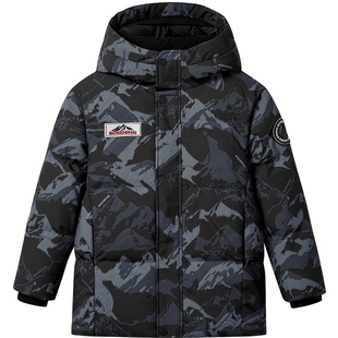 【经典极寒】波司登奥莱25冬款新年抗菌绒亲子款儿童连帽厚羽绒服