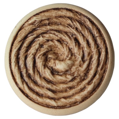 麻绳翻转纹理浅色塑料底座纽扣