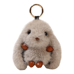 FNDOII仿水貂毛兔子毛绒公仔包包挂件包挂饰钥匙扣闺蜜礼物车挂
