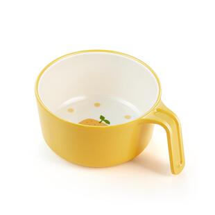 可可萌儿童辅食碗宝宝餐具1-2-3岁以上耐摔防烫食品级单手柄吃饭