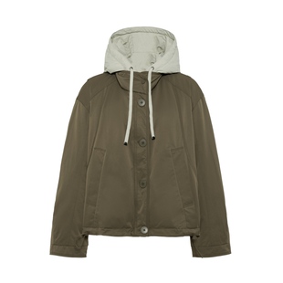 YAYA鸭鸭2025年秋冬新款羽绒服女连帽时尚简约鸭绒保暖两穿外套