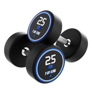 纯钢实心哑铃男健身家用哑铃套装组合健身器材器械10KG5k公斤一对