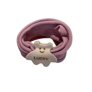 加宽轻柔小熊发绳女面膜圈扎头发圈皮筋2025新款高弹绑发马尾头绳