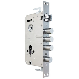 不锈钢指纹锁专用锁体霸王王力防盗门全钢防卡房门木门智能锁锁体