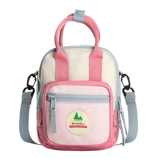 SHUKIKU儿童斜挎方糖包女孩男童新款时尚宝宝手提超轻包包