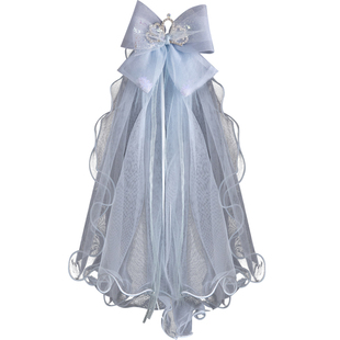 发夹甜美可爱六一艾莎宝宝公主生日蓬松蝴蝶结王冠发饰拍照小女孩