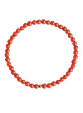 南红玛瑙手串满色满肉柿子红手链