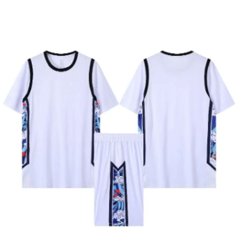 篮球服套装定制女球衣男班服韩版假两件短袖学生运动比赛队服背心