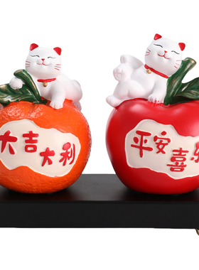 创意招财猫玄关电视柜装饰品