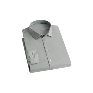 SHANSHAN杉杉长袖衬衫男士2025秋季新款商务休闲羊绒保暖衬衣男款