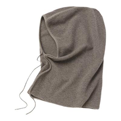 玲珑纱针织羊绒脖套帽