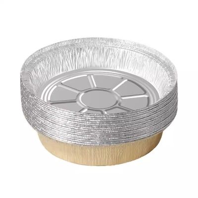 空气炸锅专用锡纸烤盘食品级烧烤铝箔纸烤碗圆形烘焙工具炸锅纸碗