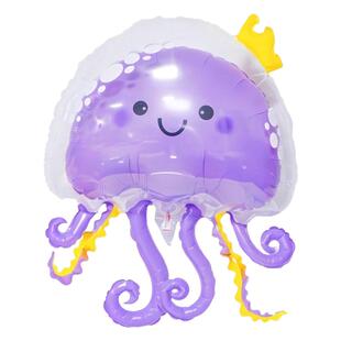 水母波波飞天飘空气球铝膜氦气摆摊卡通儿童无毒生日场景装饰布置
