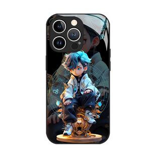 卡通十二星座适用苹果17promax手机壳iphone18/16pro潮牌15plus小众14高级感13mini玻璃12新款11男生x套8/xr7