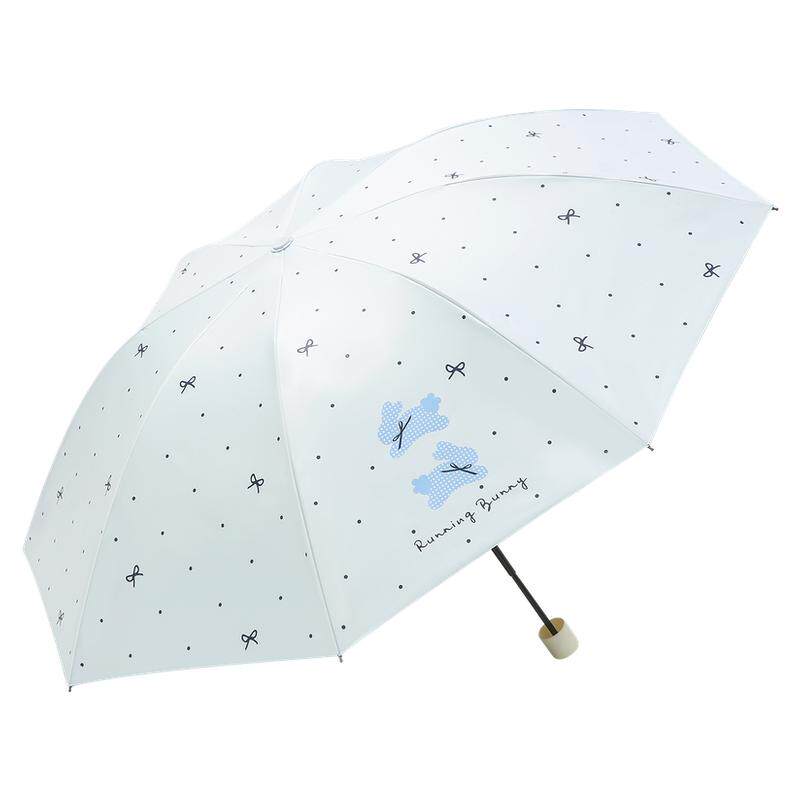 天堂伞轻小便携折叠雨伞黑胶防晒伞遮阳太阳伞便携晴雨伞两用男女