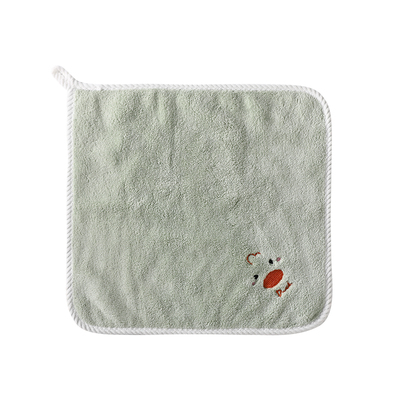 儿童吸水款小方巾加厚珊瑚绒