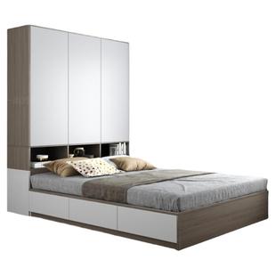 榻榻米衣柜床一体小户型省空间多功能卧室储物带书桌踏踏米儿童床