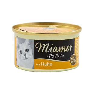 德国Miamor迈阿咪小白罐 主食猫罐头鸡肉三文鱼吞拿鱼85g猫罐