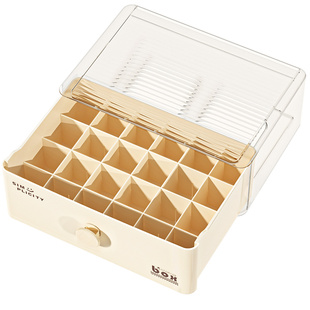 次抛收纳盒抽屉式装精华安瓶避光化妆品面膜护肤品香水小样收纳盒