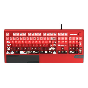 狼途K1000moa主题机械键盘有线104键热插拔轴PBT游戏电竞家用键盘