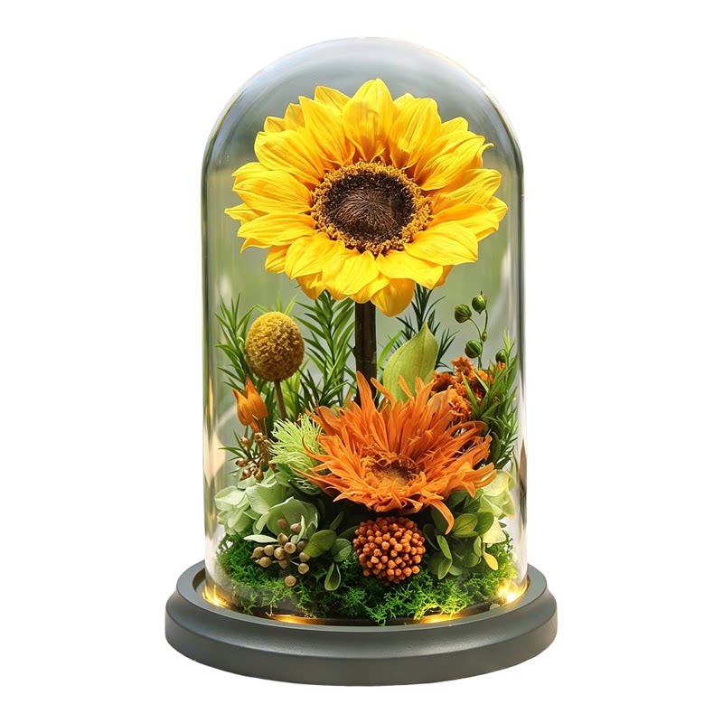 向日葵永生花礼盒教师节礼物