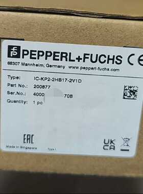 溢价-倍加福PEPPERLFUCHS IC-KP2-2HB17-